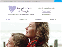 Tablet Screenshot of hospicecareofga.net